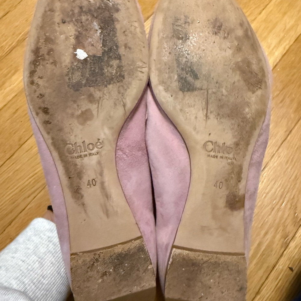 Chloe Lavender Scalloped Flats - Picture 3 of 3
